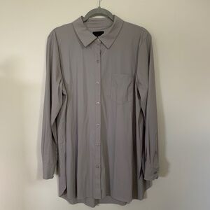 Schiffer Button Down- Shadow Gray